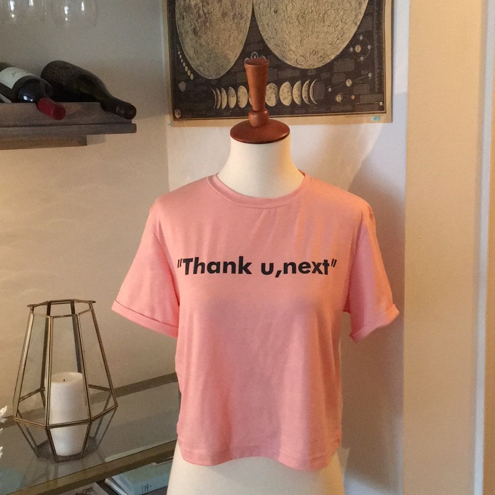 ‼️3 for $15-THANK YOU NEXT * CROP TOP * SIZE M *
